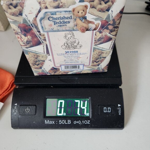 1998 Cherished Teddies 302988 Bear with Bow Holding Three Bears Figurine "If a M - Picture 12 of 12